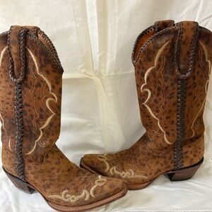 Lucchese Brown Western Boots